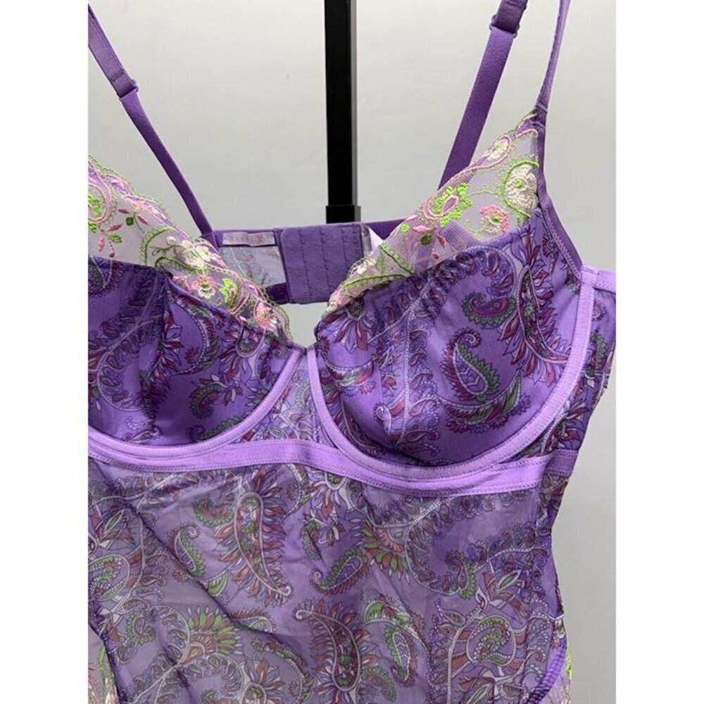 Savage x Fenty Bohemian Paisley Embroidered Teddy - Picture 2 of 5